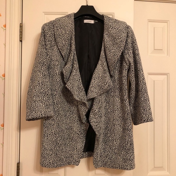 calvin klein leopard jacket